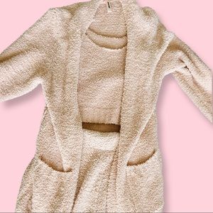 SKIMS Dusk Cozy Knit Robe, Tank, & Pant Set SIZE S/M